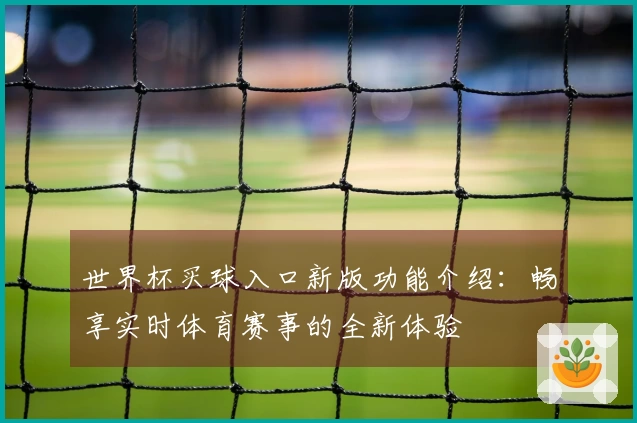 世界杯买球入口新版功能介绍：畅享实时体育赛事的全新体验